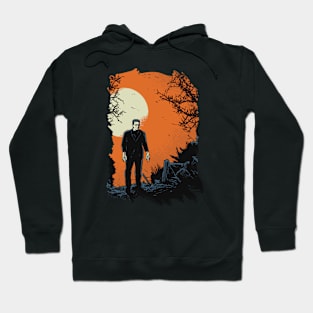 Frankenstein Walking in the Moonlight Hoodie